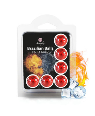 Boules de massage Brésiliennes effet chaud froid x6 